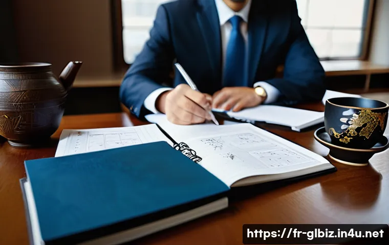 국제비즈니스 협상 전략과 사례 분석 - **Prompt 1: The Strategist's Sanctum**
A focused business professional, in their late 30s, is de...