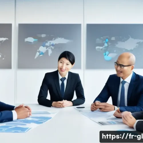 Home 32 국제비즈니스 실무에서 피해야 할 실수 - A diverse group of international business professionals engaged in a negotiation meeting around a la...